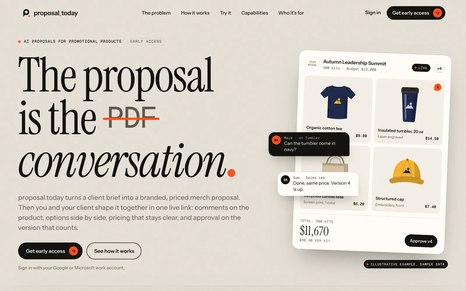 The Proposal Today website at proposal.today.